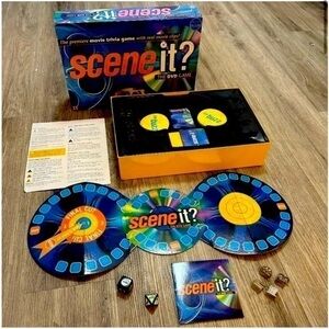 SCENE IT? The DVD movie trivia board game. Ages 13-adult. 2+ players.